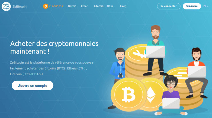 zebitcoin page accueil